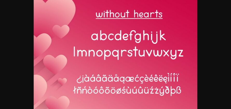 Love You Lots Font Poster 5