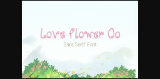 Love Flowers Oo Font Poster 1