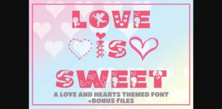 Love is Sweet Font Poster 1