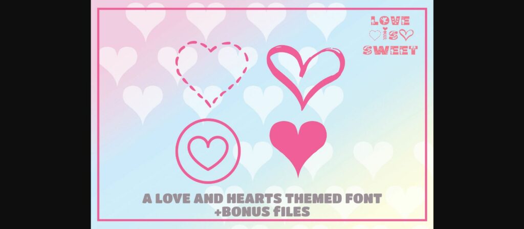 Love is Sweet Font Poster 6