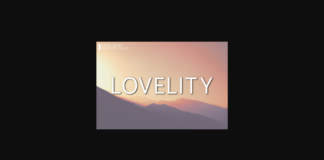 Lovelity Font Poster 1