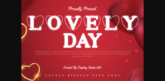 Lovely Day Font Poster 1