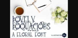 Lovely Loquacious Font Poster 1