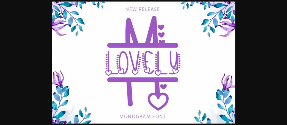 Lovely Monogram Font Poster 1