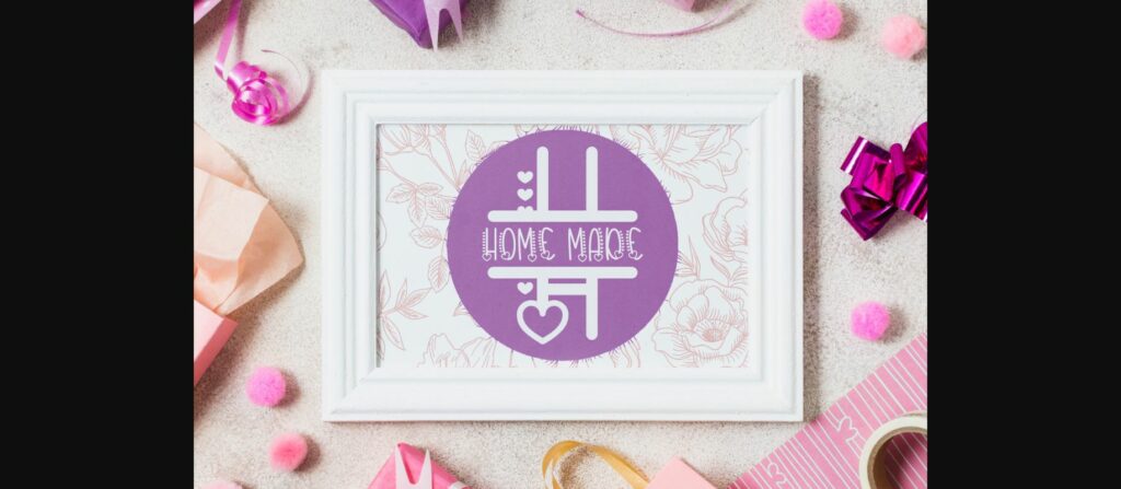 Lovely Monogram Font Poster 6