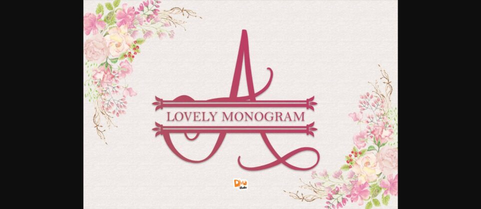 Lovely Monogram Font Poster 3