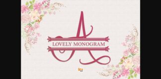 Lovely Monogram Font Poster 1