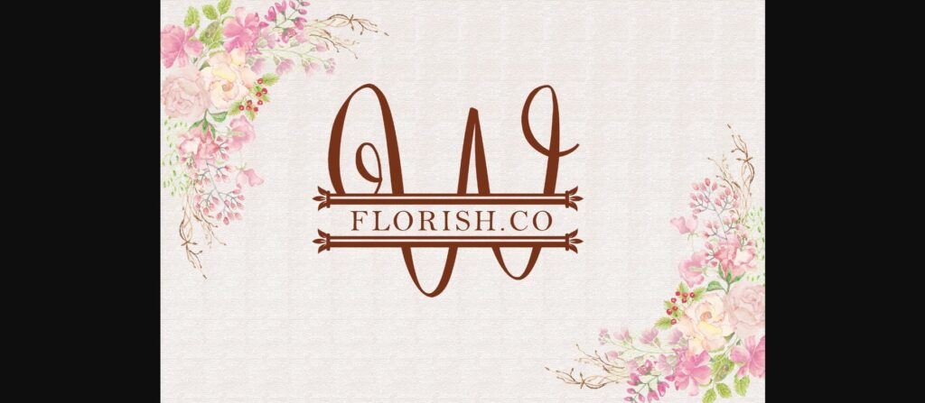 Lovely Monogram Font Poster 6