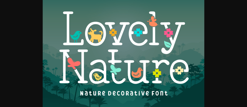 Lovely Nature Font Poster 3