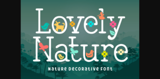 Lovely Nature Font Poster 1