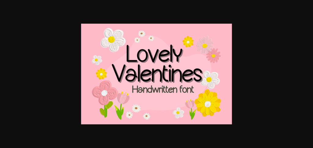 Lovely Valentines Font Poster 3