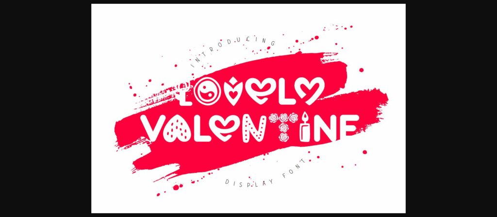 Lovely Valentine Font Poster 1