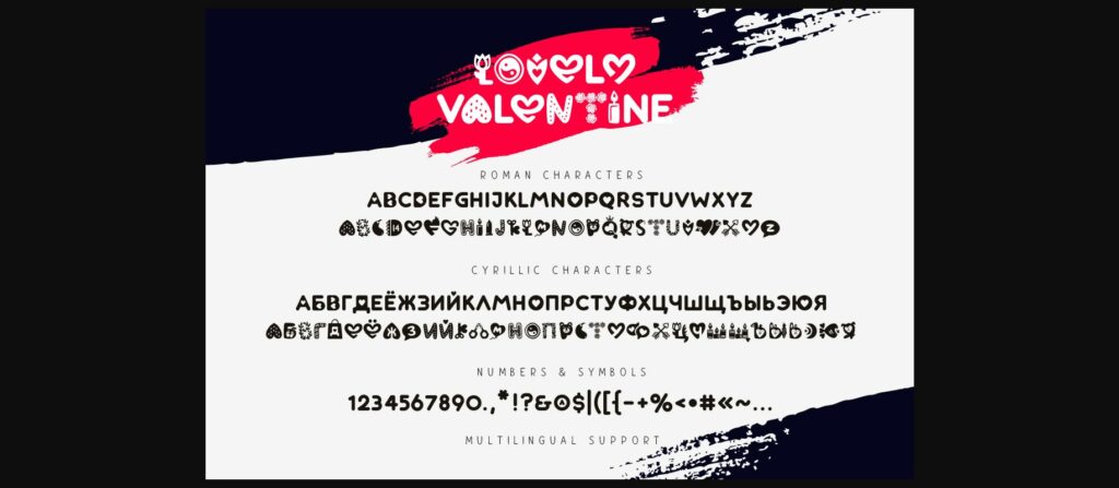 Lovely Valentine Font Poster 10