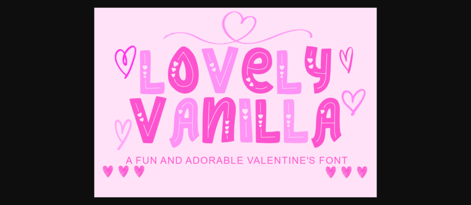 Lovely Vanilla Font Poster 3