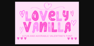 Lovely Vanilla Font Poster 1