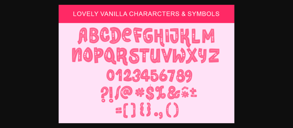 Lovely Vanilla Font Poster 4