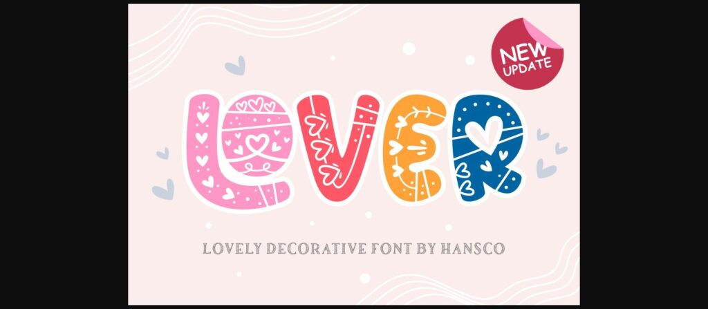 Lover Font Font Poster 3