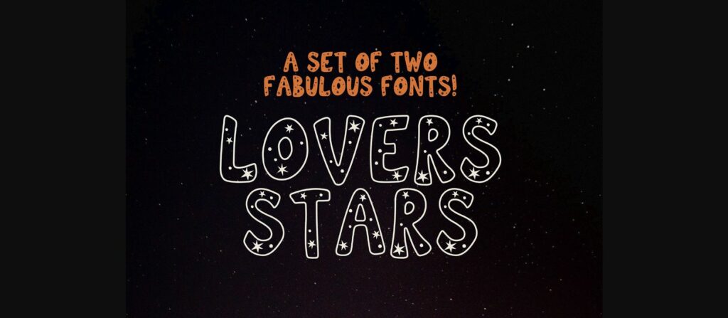 Lovers Stars Font Poster 1