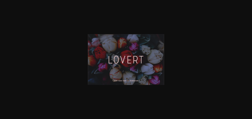 Lovert Font Poster 3