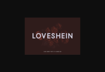 Loveshein Font Poster 1