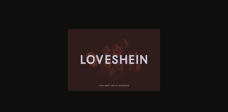 Loveshein Font Poster 1