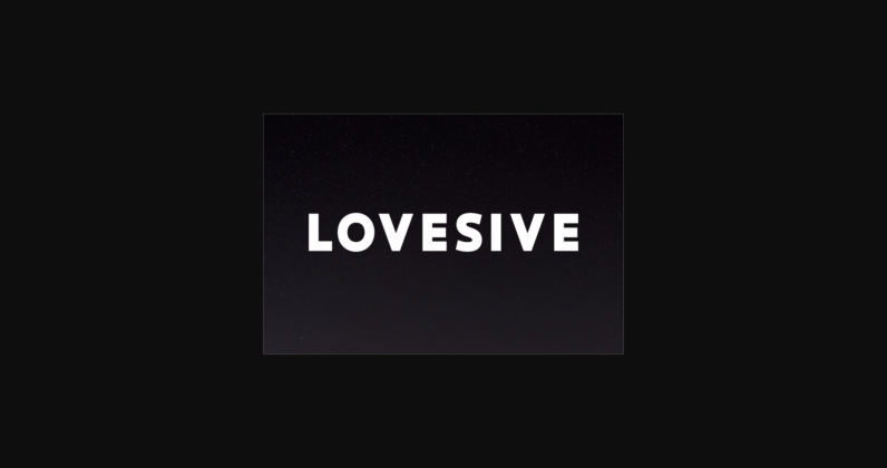 Lovesive Font Poster 3