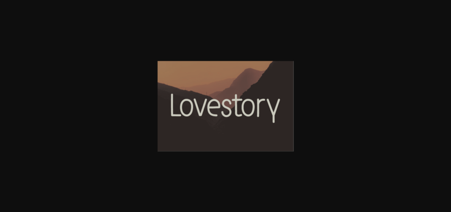 Lovestory Font Poster 3