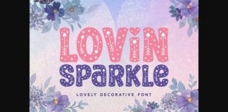 Lovin Sparkle Font Poster 1