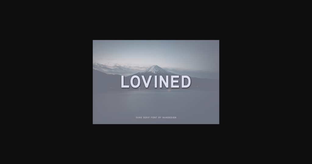 Lovined Font Poster 1