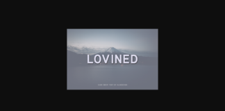 Lovined Font Poster 1