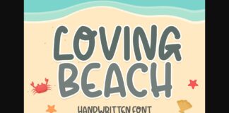 Loving Beach Font Poster 1