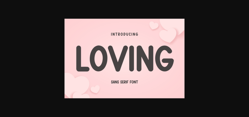 Loving Font Poster 3