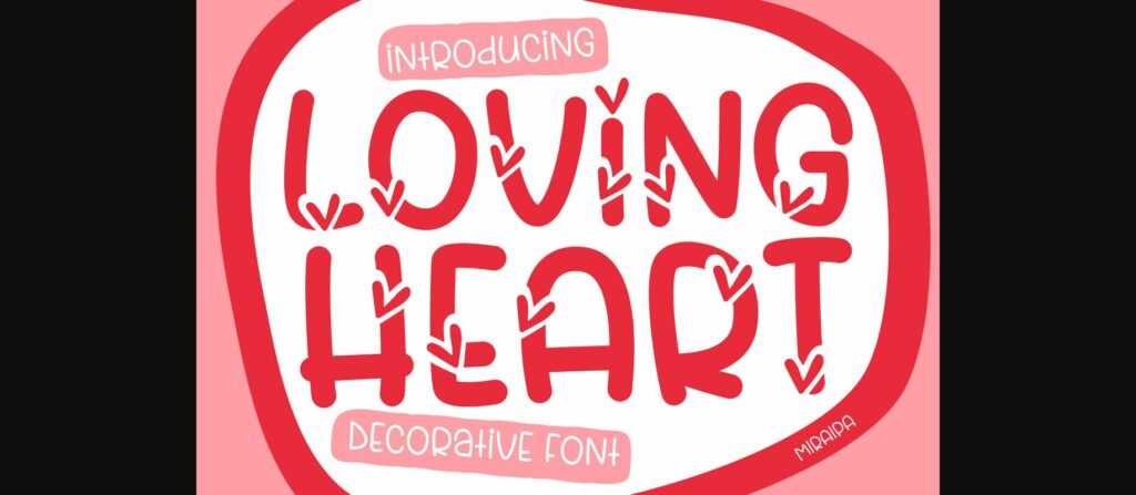 Loving Heart Font Poster 3