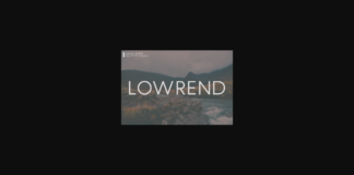 Lowrend Font Poster 1