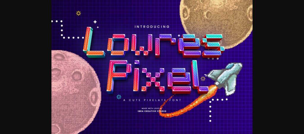 Lowres Pixel Font Poster 1