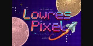 Lowres Pixel Font Poster 1