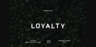 Loyalty Font Poster 1