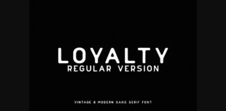 Loyalty Font Poster 1