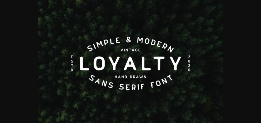 Loyalty Font Poster 3