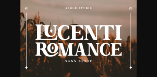 Lucenti Romance Font Poster 1