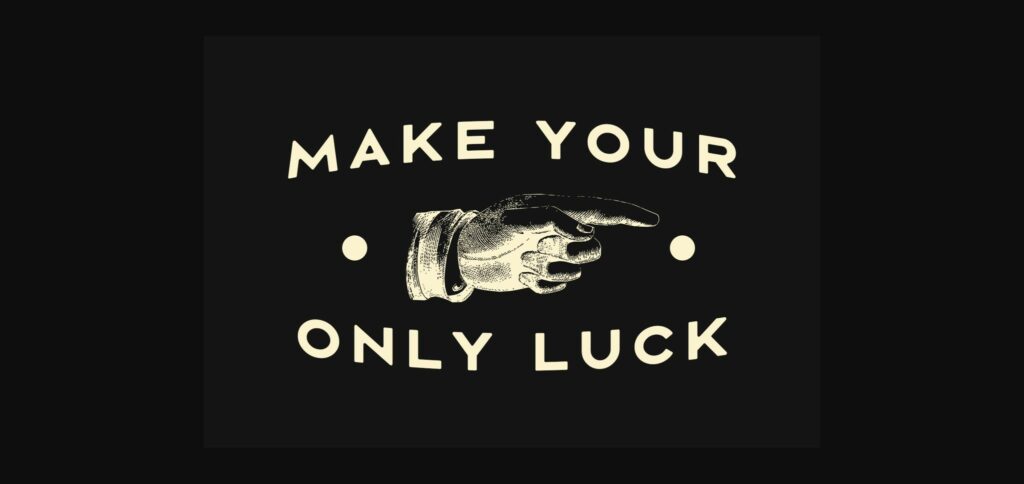 Luck Flag Font Poster 2