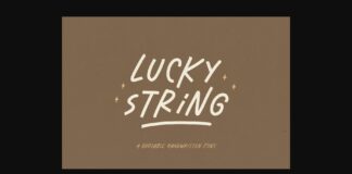 Lucky String Font Poster 1