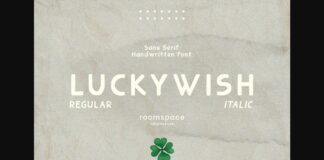 Luckywish Font Poster 1