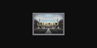 Ludhovicf Extra Black Font Poster 1