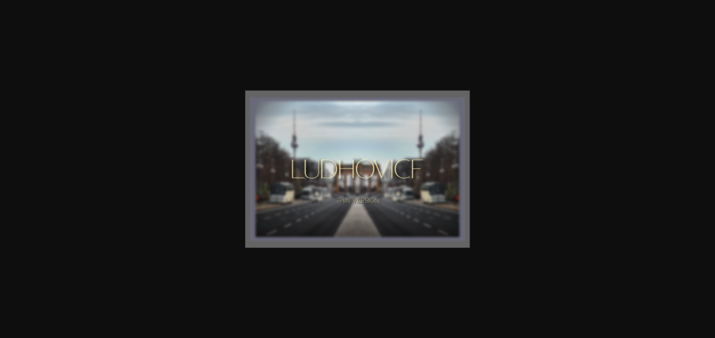 Ludhovicf Thin Font Poster 1