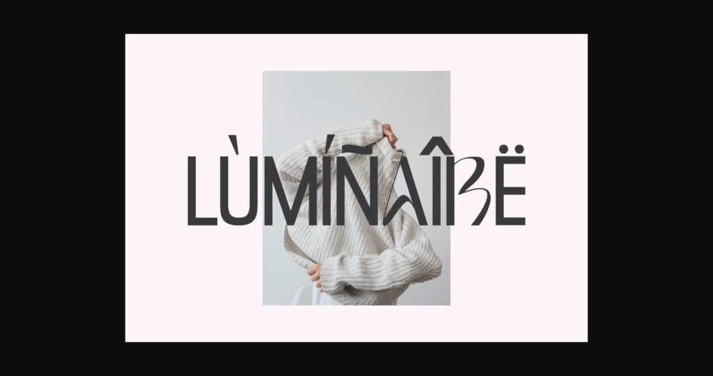 Luminaire Font Poster 9