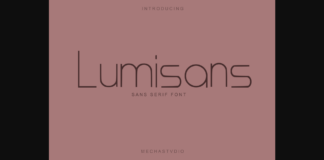 Lumisans Font Poster 1