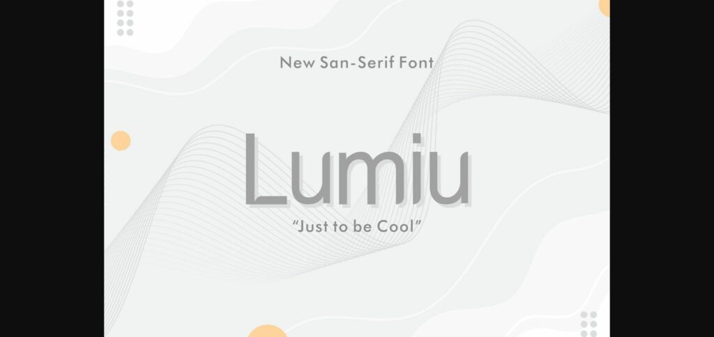 Lumiu Font Poster 3