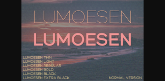 Lumoesen Font Poster 1