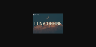 Luna Dheine Font Poster 1